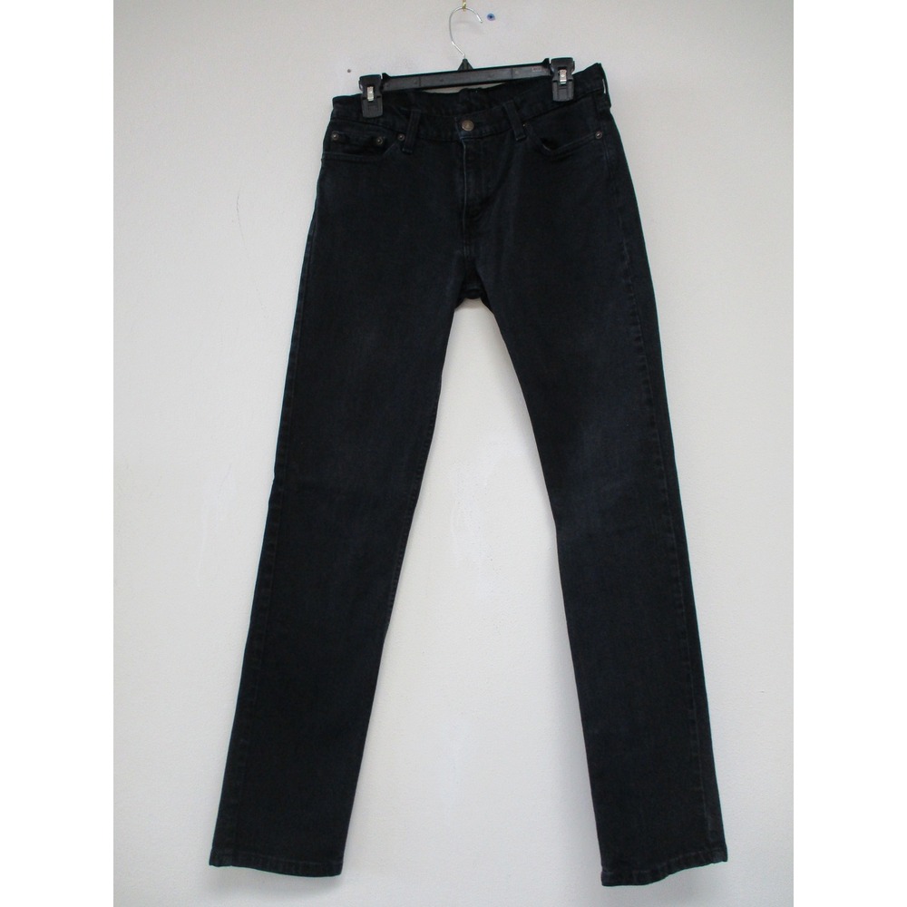 Levi's Jeans Men 30x32 Black 511 Slim Fit Faded Denim Pants‎ Classic Red Tab
